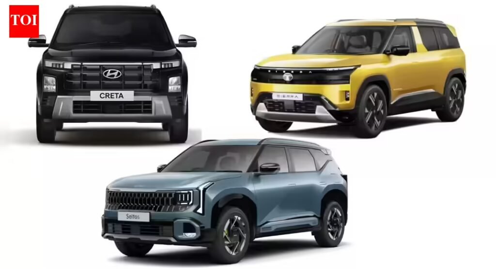 2026 Kia Seltos vs Hyundai Creta vs Tata Sierra: Engine options, specifications compared