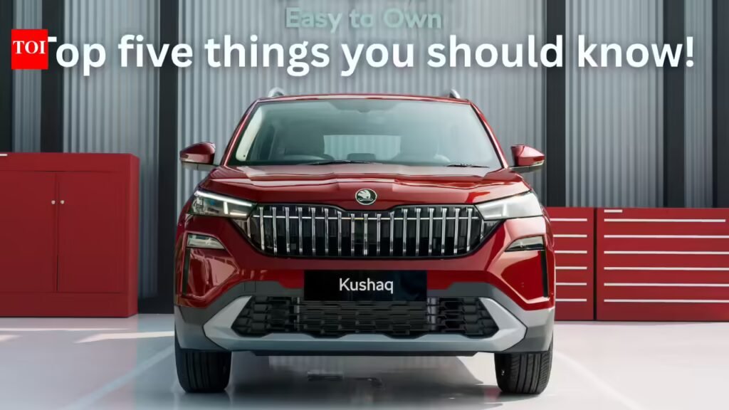 Skoda Kushaq facelift breaks cover: 5 things to know before booking Skoda Kushaq facelift breaks cover: 5 things to know before booking
