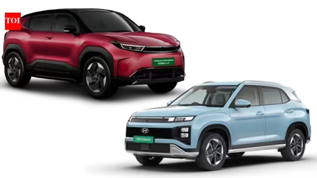 Toyota Urban Cruiser Abella vs Hyundai Creta Electric Range, Specs