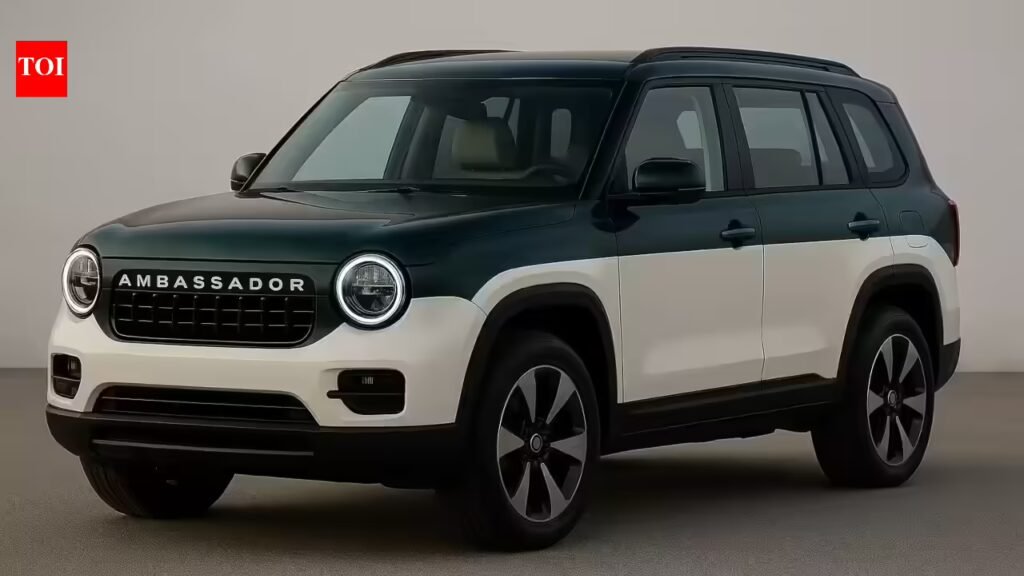 Ambassador re-imagined as an SUV: modern design meets retro styling