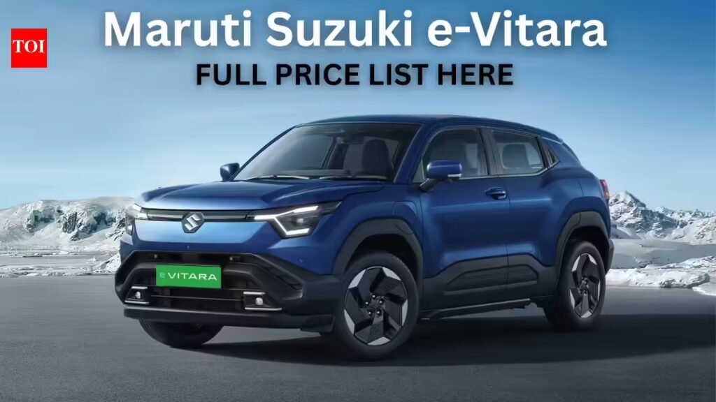 Maruti Suzuki e-Vitara full price list revealed: Check variant-wise price, features