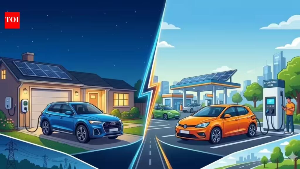 Electric vehicle charging explained: home charging vs public charging