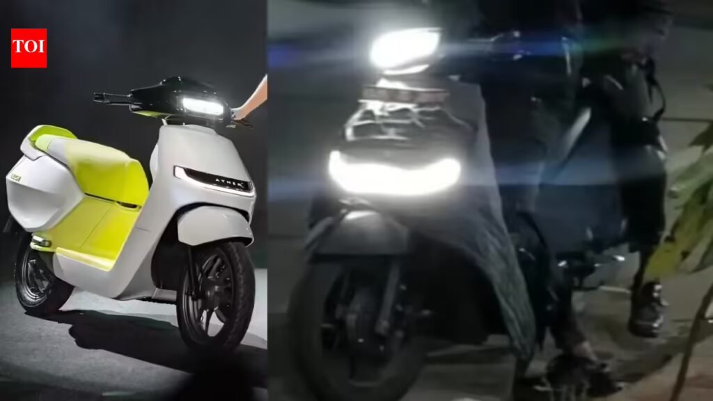 Ather EL01 e-scooter spotted during testing! Upcoming Chetak, iQube rival