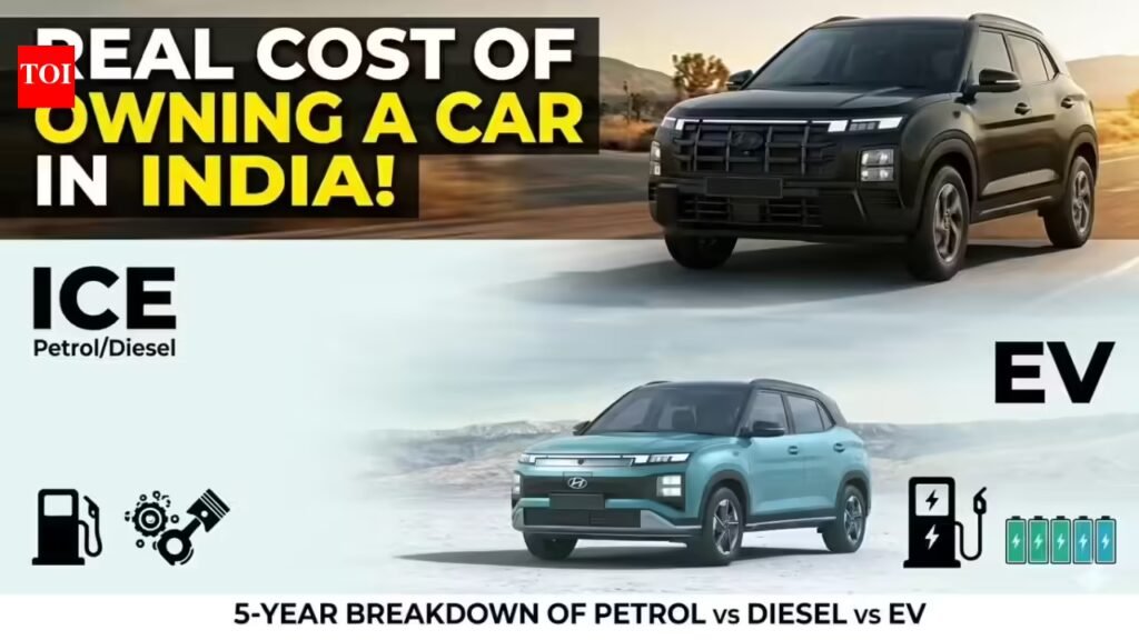 The real cost of owning a car in India! 5 year breakdown of petrol vs diesel vs EV