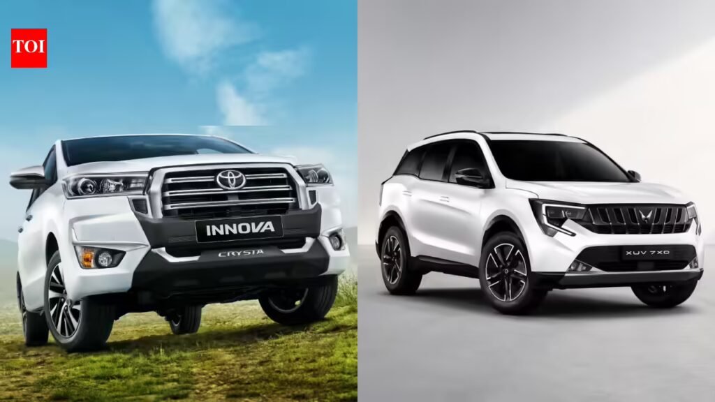 2026 Toyota Innova Crysta vs Mahindra XUV 7XO: Price, Engine, Specs Compared