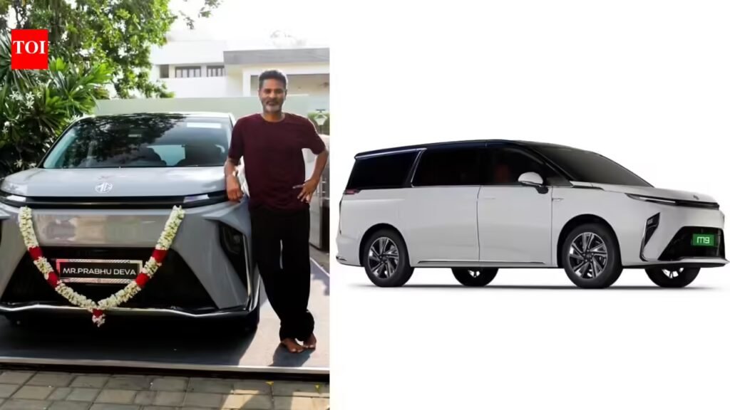 MG M9: Actor Prabhu Deva brings home MG M9: Key details of the luxury EV MPV