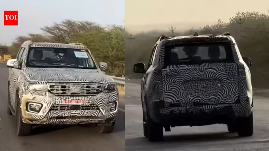 Scorpio N: Mahindra Scorpio N facelift spied again! Main updates expected