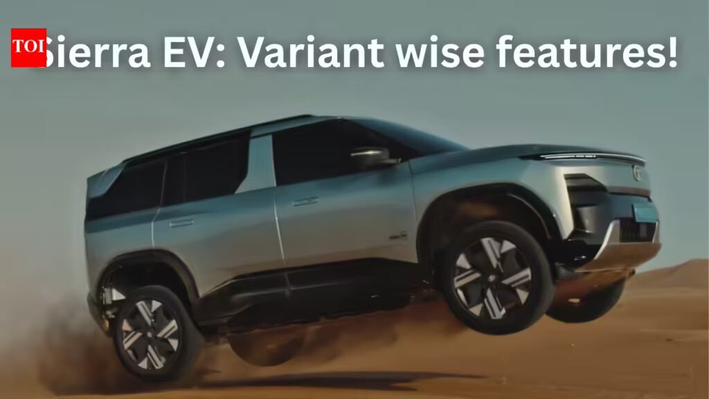 Tata Sierra EV: Variant-wise features revealed along with price Tata Sierra EV: Variant-wise features revealed along with price